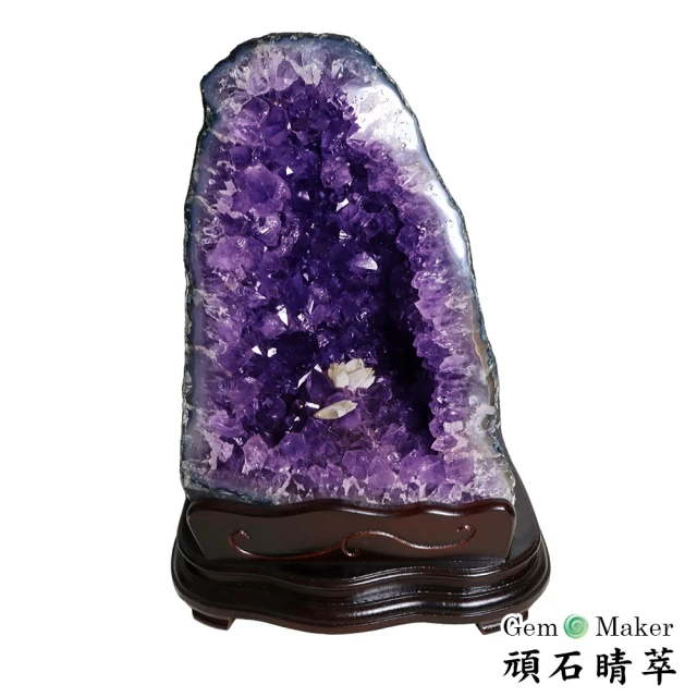 【GemMaker 頑石睛萃】開運招財天然巴西紫晶洞 FA-308(12.2kg)