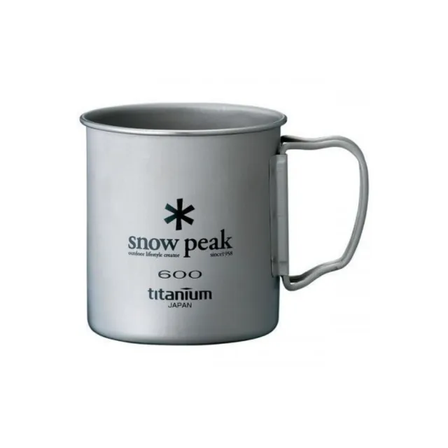 【Snow Peak】SP鈦金屬單層杯 600 MG-044R(MG-044R)