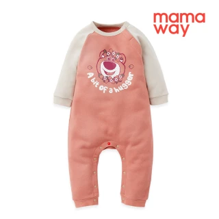 【mamaway 媽媽餵】BABY迪士尼毛圈長袖連身衣 1入(熊抱哥)