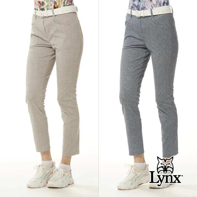 Lynx Golf 女款彈性舒適布料夜光織帶設計膠印設計拉鍊