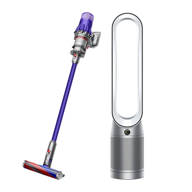 dyson 戴森】Digital Slim Fluffy Extra SV18 吸塵器(紫色)+ TP07 涼暖