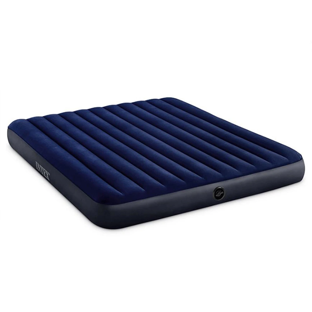 【INTEX】雙人加大-新款雙面充氣床墊(露營睡墊 野營充氣床墊 氣墊床 露營床)