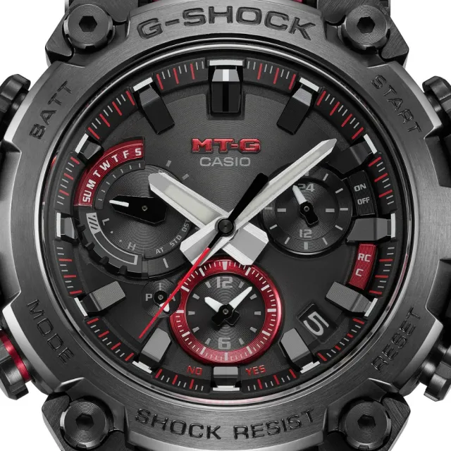 CASIO 卡西歐】G-SHOCK藍芽電波MT-G指針錶(MTG-B3000BD-1A) - momo購物