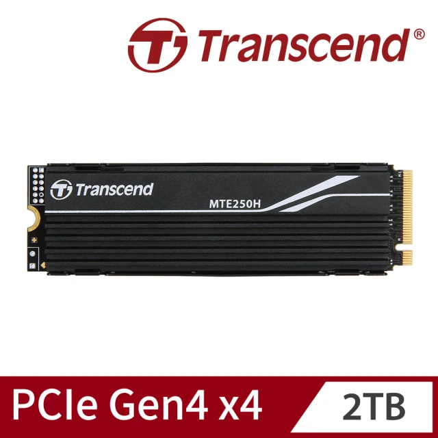 【Transcend 創見】MTE250H 2TB M.2 2280 PCIe Gen4x4 SSD固態硬碟(TS2TMTE250H)