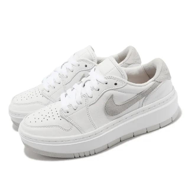 NIKE 耐吉】休閒鞋Air Jordan 1 Elevate Low 女鞋男鞋白灰厚底AJ1 經典