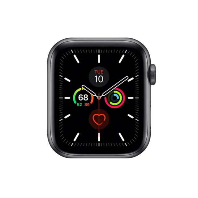 【Apple 蘋果】A 級福利品 Apple Watch Series 5 GPS 44 公釐鋁金屬錶殼(副廠配件/錶帶顏色隨機)