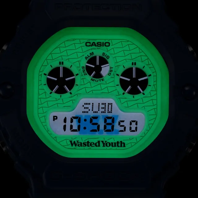 CASIO 卡西歐】G-SHOCK X Wasted Youth聯名海軍藍DW-5900WY-2DR_46.8mm