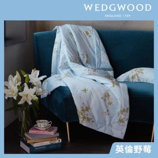 【WEDGWOOD】100%天絲300織印花涼被-英倫野莓(加大240x210cm)