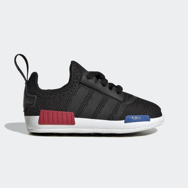 【adidas 愛迪達】NMD Crib 小童 學步鞋 運動 休閒 經典 Originals 彈性鞋帶 舒適 黑(HQ6116)