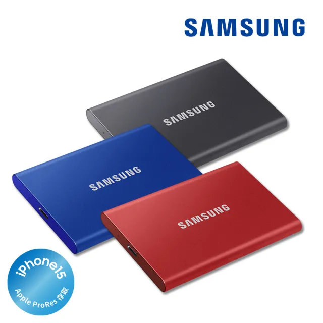 【SAMSUNG 三星】T7 1TB USB 3.2 Gen 2移動固態硬碟 深空灰 MU-PC1T0T/WW(MU-PC1T0T/WW)