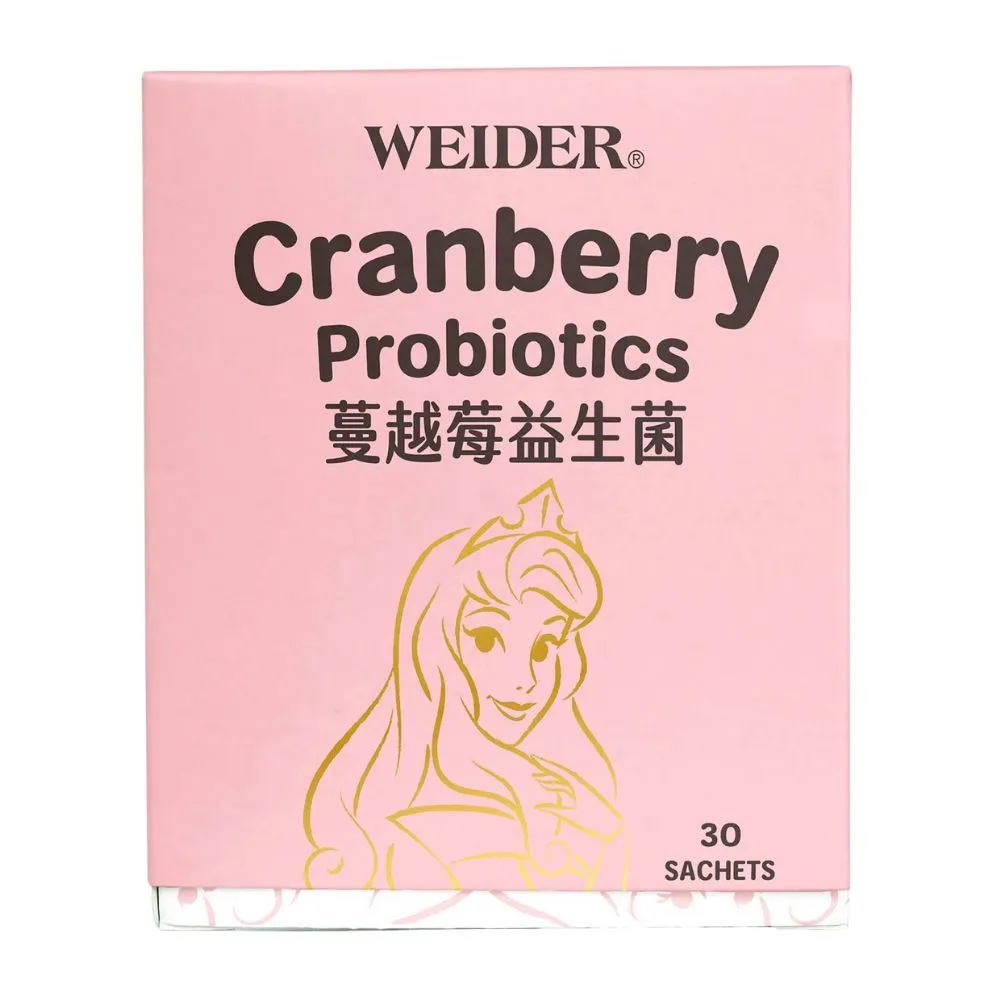 【WEIDER 威德】迪士尼 蔓越莓益生菌x3盒(30包/盒 Cran-Max蔓越莓-34倍高濃縮+專利菌株)