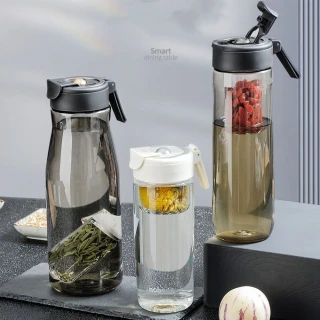 【NOBVAN】美國進口Tritan材質養生水壺運動水壺冷泡茶杯茶水分離杯 隨行杯(1200ML 隨行杯)