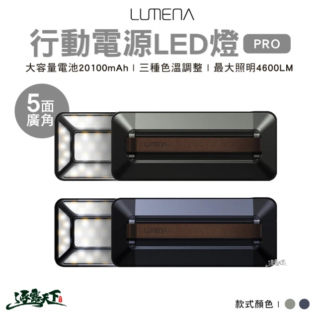 【N9】五面廣角行動電源LED PRO(N9 LUMENA PRO 五面廣角行動電源LED 行動電源 鋁合金 露營 逐露天下)