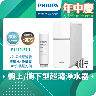 【Philips 飛利浦】超濾淨水器(AUT1211)