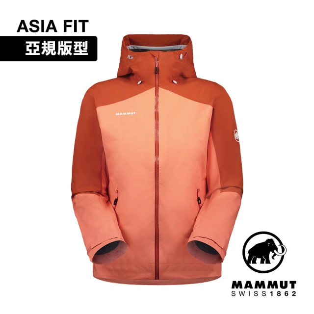 【Mammut 長毛象】Convey Tour HS Hooded Jacket AF GTX防水連帽外套 女款 櫻花鮭粉/陶紅 #1010-28801