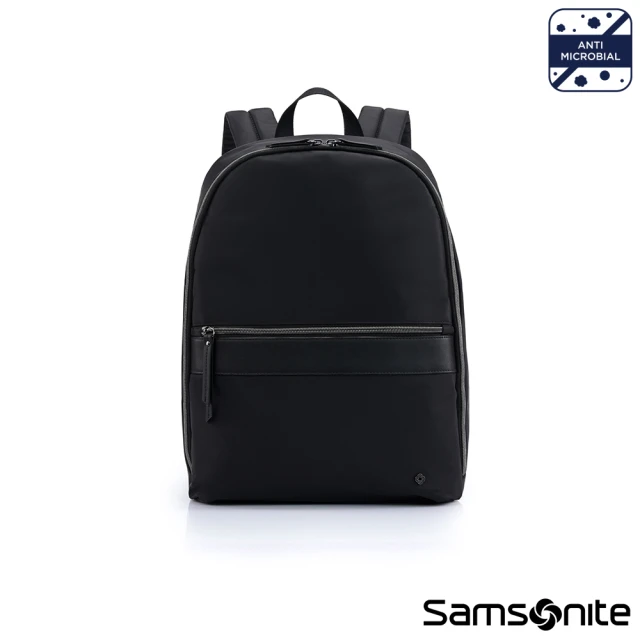 【Samsonite 新秀麗】Mobile Solution ECO抗菌防潑水輕量筆電後背包14吋(暗銀色)