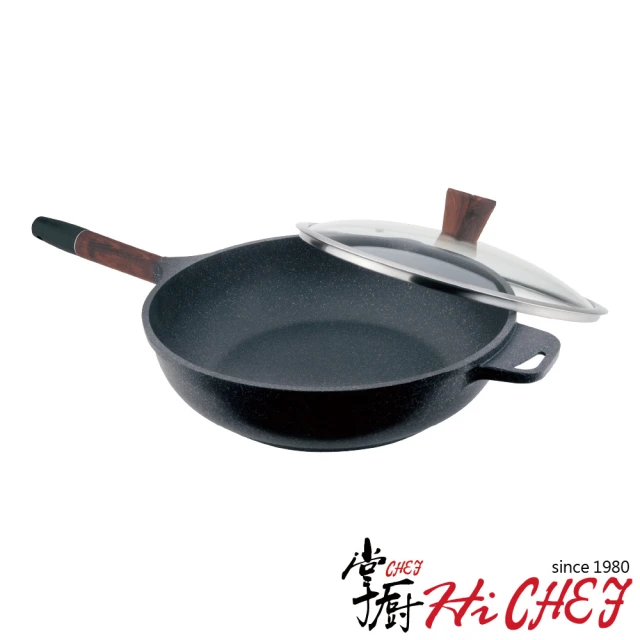 CHEF 掌廚 木柄輕量不沾鍋30CM(平底鍋)