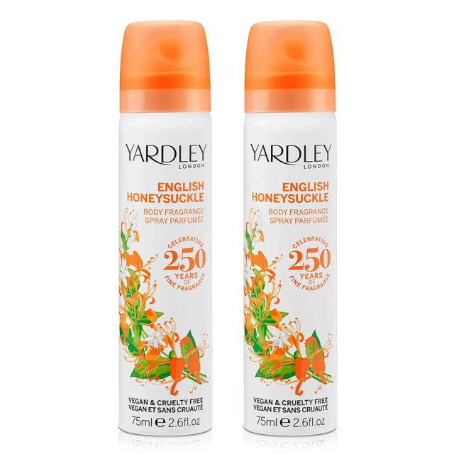 【YARDLEY 雅麗】英國忍冬身體噴霧75mlX2入(專櫃公司貨)