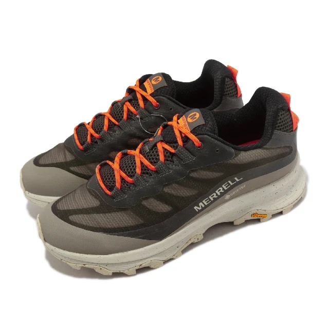 【MERRELL】戶外鞋 Moab Speed GTX 男鞋 卡其 灰 防水 Vibram 黃金大底 郊山(ML067507)