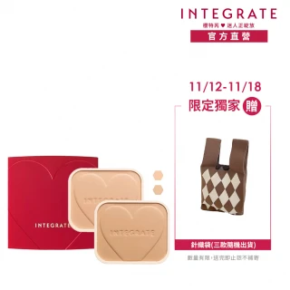 【INTEGRATE】柔焦輕透美肌粉餅2入組(1盒＋2蕊)