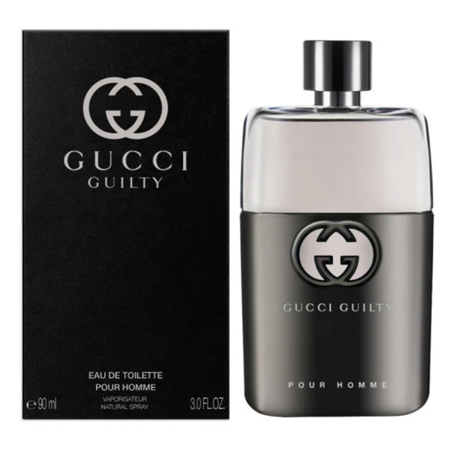 【GUCCI 古馳】Gulity罪愛男性淡香水(90ml.國際航空版)