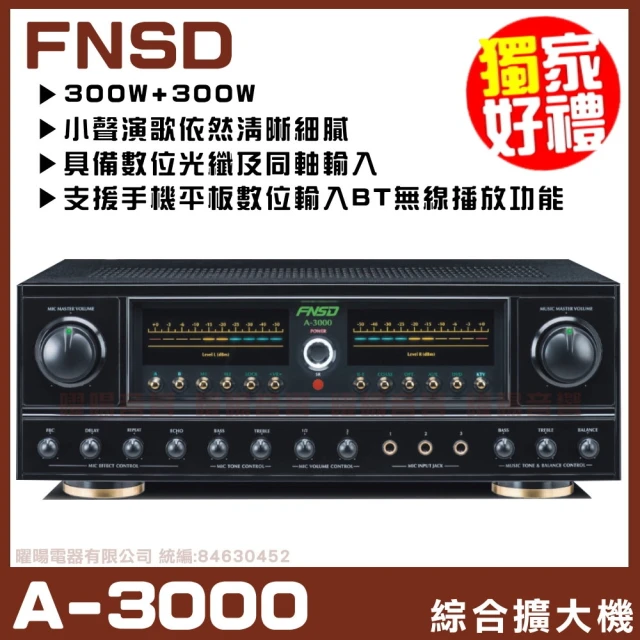 FNSD SP-1801 黑(家庭劇院歌唱卡拉OK落地喇叭/