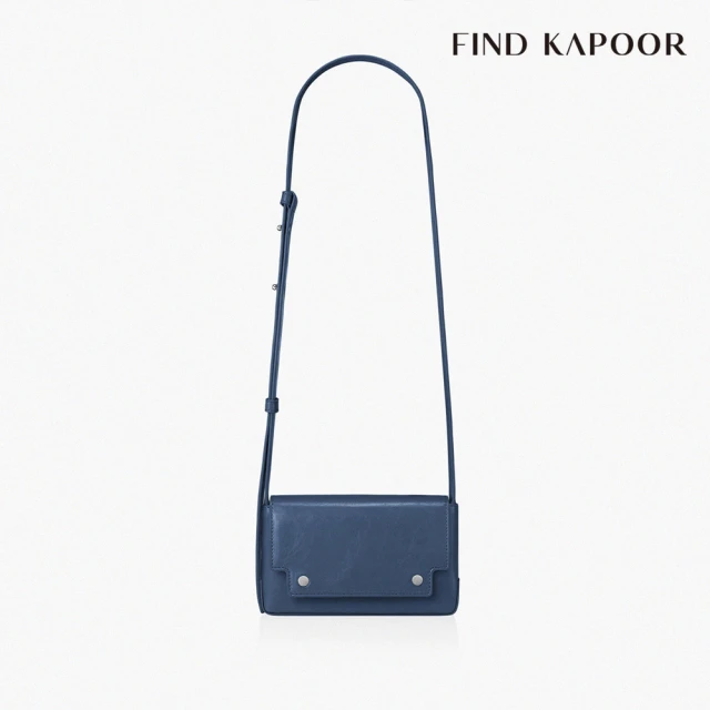 【FIND KAPOOR】MARC 18 CRINKLED 翻蓋斜背方包- 海軍藍