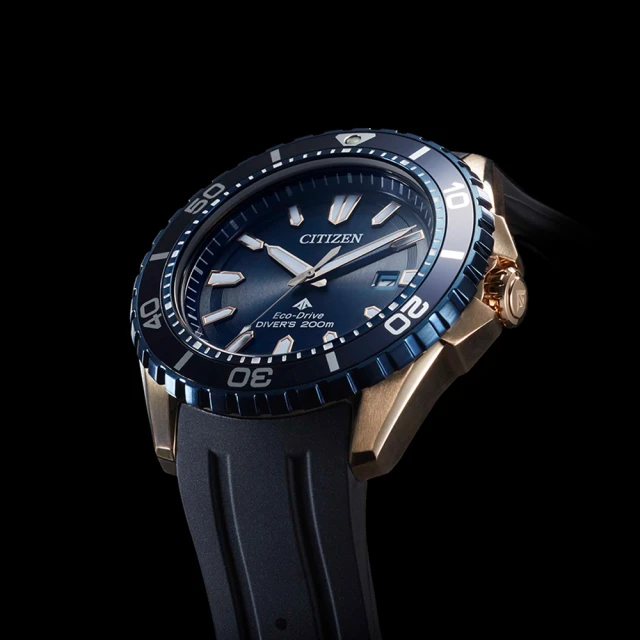 【CITIZEN 星辰】PROMASTER 光動能200米潛水錶(BN0196-01L)