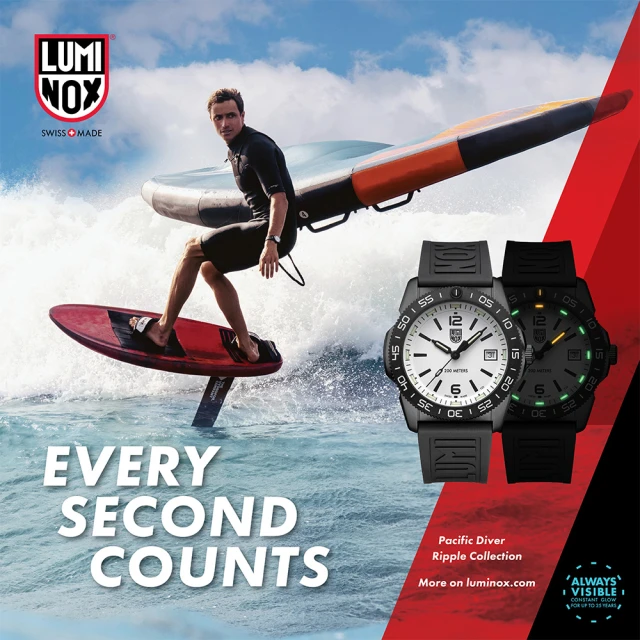 【LUMINOX 雷明時】Pacific Diver太平洋潛行者(黑色CTF橡膠帶/3127M)