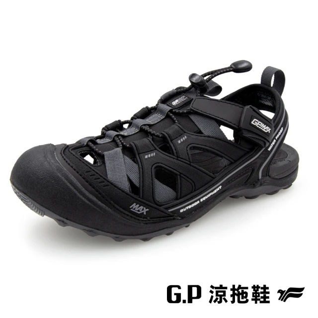 G.P 女款爆米花超彈緩震跑鞋P1337W-黑色(SIZE: