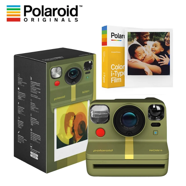 Polaroid 寶麗萊【Polaroid 寶麗萊】Now+ G2 Now Plus Gen2 拍立得相機+音樂播放器P1(附送5種顏色濾鏡 贈文青底片 歡樂組)