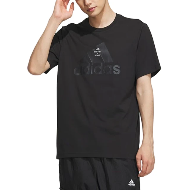 【adidas 愛迪達】圓領短袖T恤 TH LOGO TEE 男 - IA8093