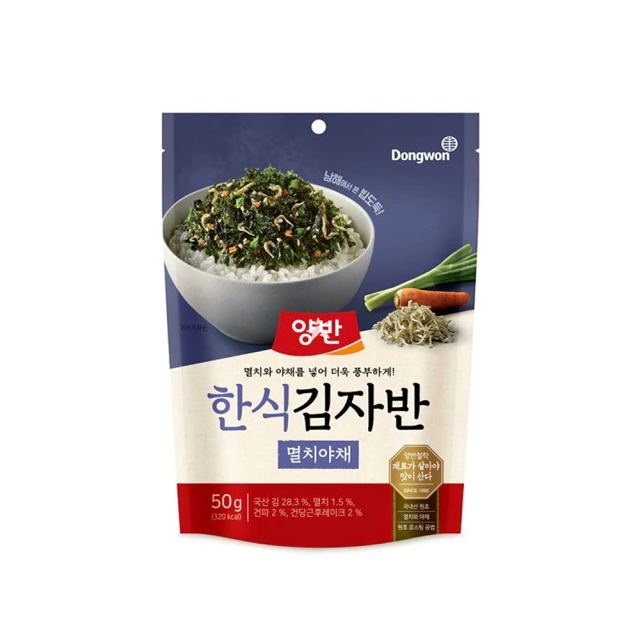 【DONGWON】東遠韓式海苔酥_鯷魚蔬菜風味(50g)