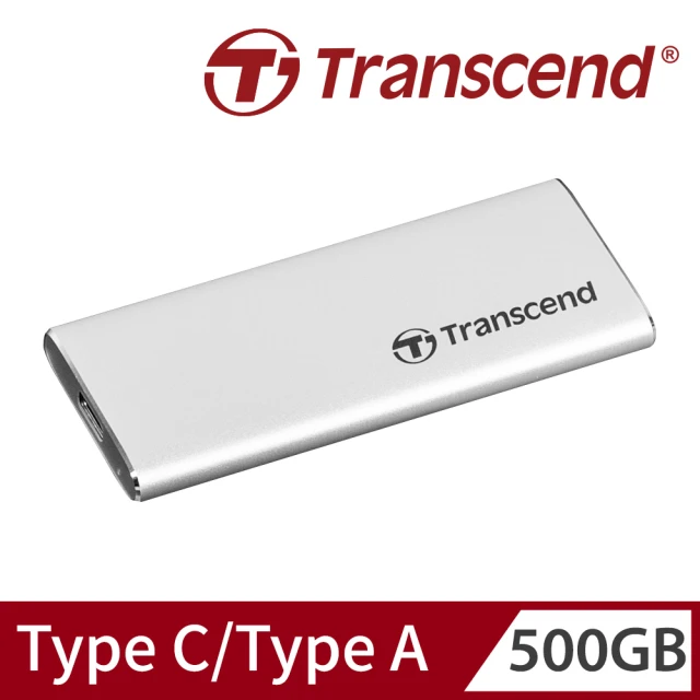 Transcend 創見 ESD260C 500GB USB3.1/Type C 雙介面行動固態硬碟-專(TS500GESD260C)