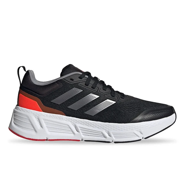 【adidas 愛迪達】ADIDAS QUESTAR 男專業慢跑鞋 黑紅 KAORACER HP2433