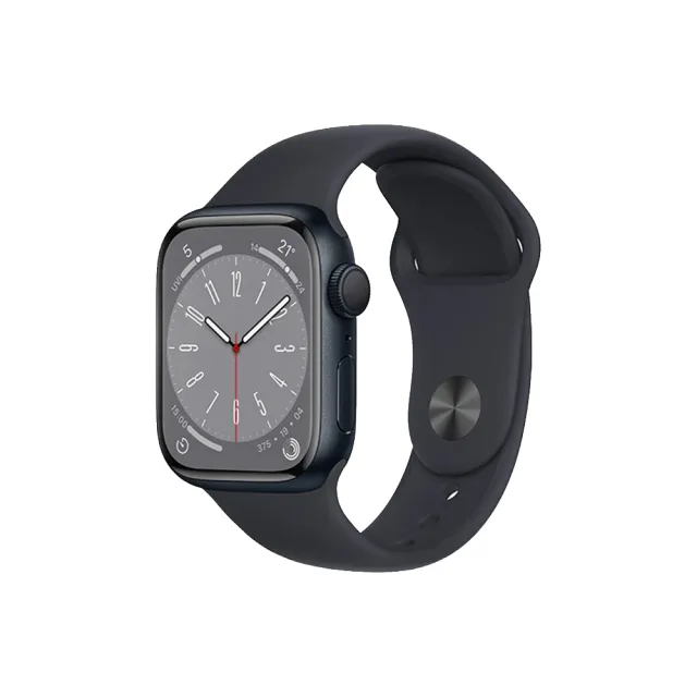 無線充電器組【Apple 蘋果】Apple Watch S8 GPS 41mm(鋁金屬錶殼搭配