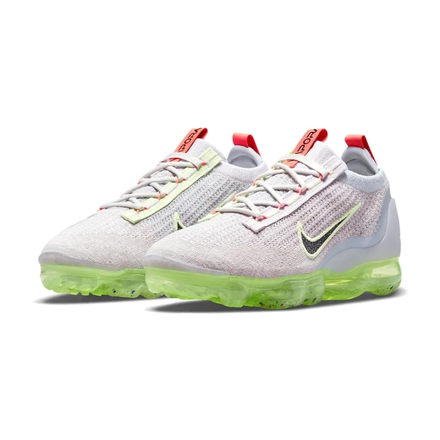 【NIKE 耐吉】VAPORMAX 2021 運動鞋 休閒鞋 女鞋 白綠(DC4112003)