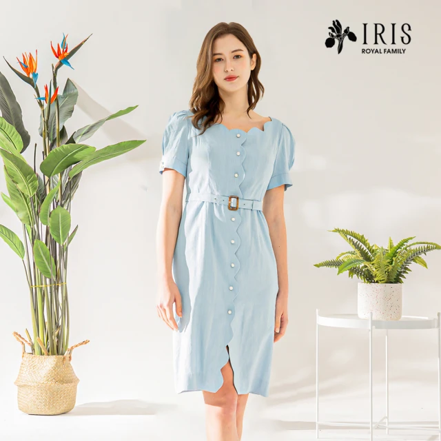 IRIS 艾莉詩 氣質撞色洋裝-2色(36686)優惠推薦