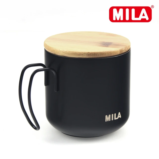 【MILA】竹蓋刻度露營杯 360ml(有效隔熱與保溫)