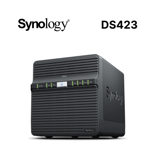 Synology 群暉科技 搭 HAT3300 4TB x2 ★ DS423 4Bay NAS 網路儲存伺服器