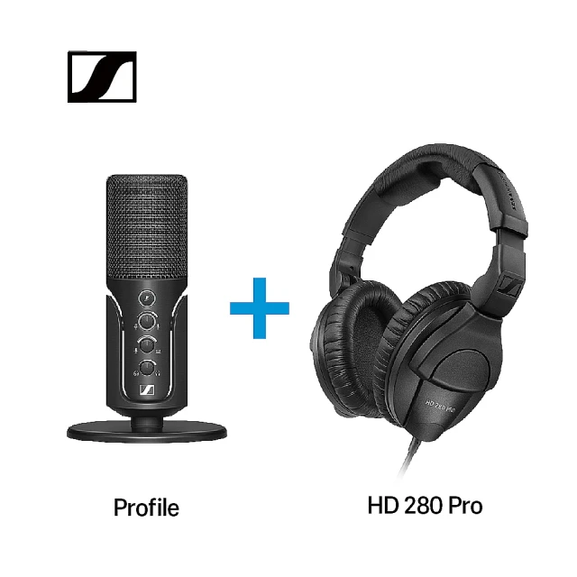 SENNHEISER Profile USB 電容式麥克風+ HD 280 PRO 專業型監聽耳機