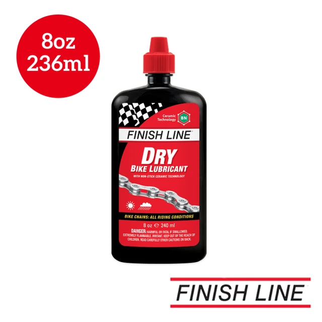 FINISH LINE Teflon Plus Dry 乾性潤滑劑 8oz/236ml 滴頭(鏈條清潔/油品/單車清潔/自行車/單車潤滑)