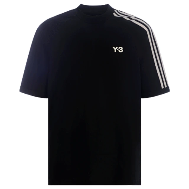 Y-3 山本耀司 男女同款 品牌LOGO 短袖T恤-黑色(M號)