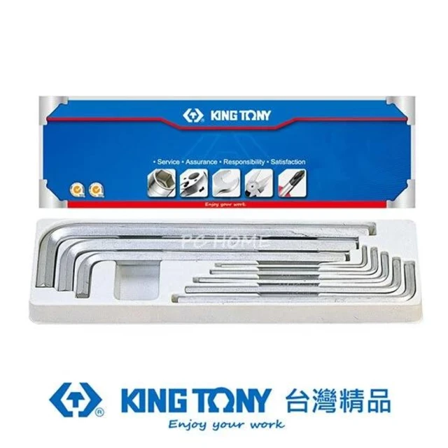 KING TONY 金統立 專業級工具8件式特長六角扳手組(KT20208MR01)