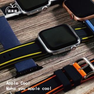 【蘋果庫Apple Cool】Apple Watch 42/44/45/46/49mm 運動型NO2矽膠帶