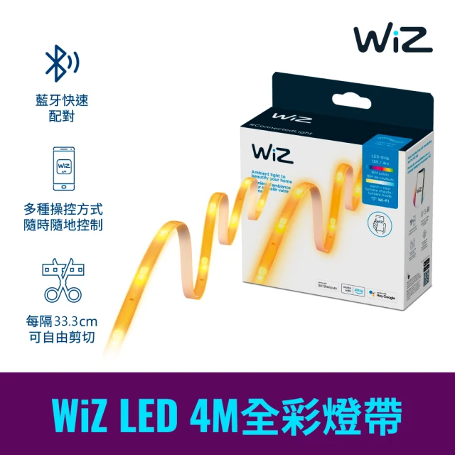 Philips 飛利浦 WiZ 智慧照明 4M LED全彩燈帶(PW018)