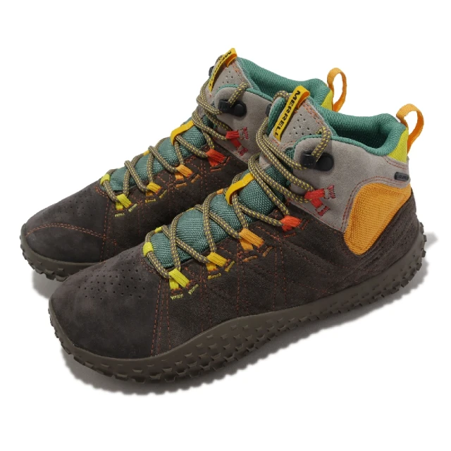 MERRELL 戶外鞋 Wrapt Mid WP 男鞋 棕 綠 防水 中筒 溯溪 郊山 健行 登山鞋(ML500383)