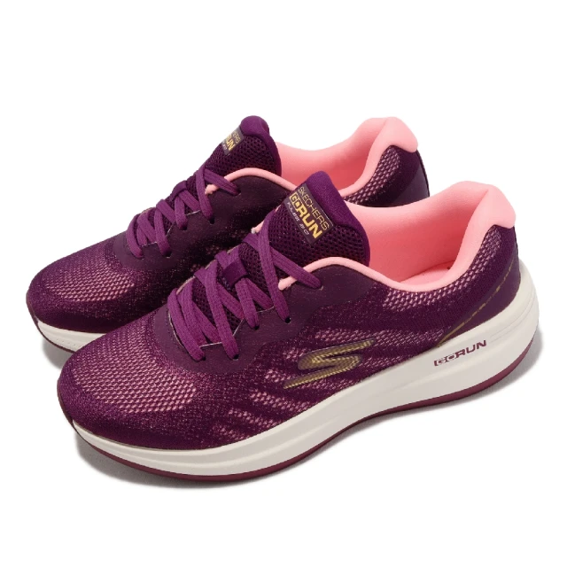 SKECHERSSKECHERS 慢跑鞋 Go Run Pulse 2.0 女鞋 紫 粉紅 超輕量 固特異 橡膠大底 回彈 抗菌鞋墊(129106RAS)