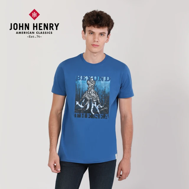 JOHN HENRY octopus特殊立體印製T恤
