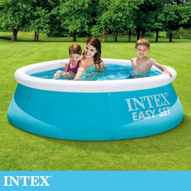 INTEX 簡易裝EASY SET游泳池183x51cm-880L 適用3歲+(28101)